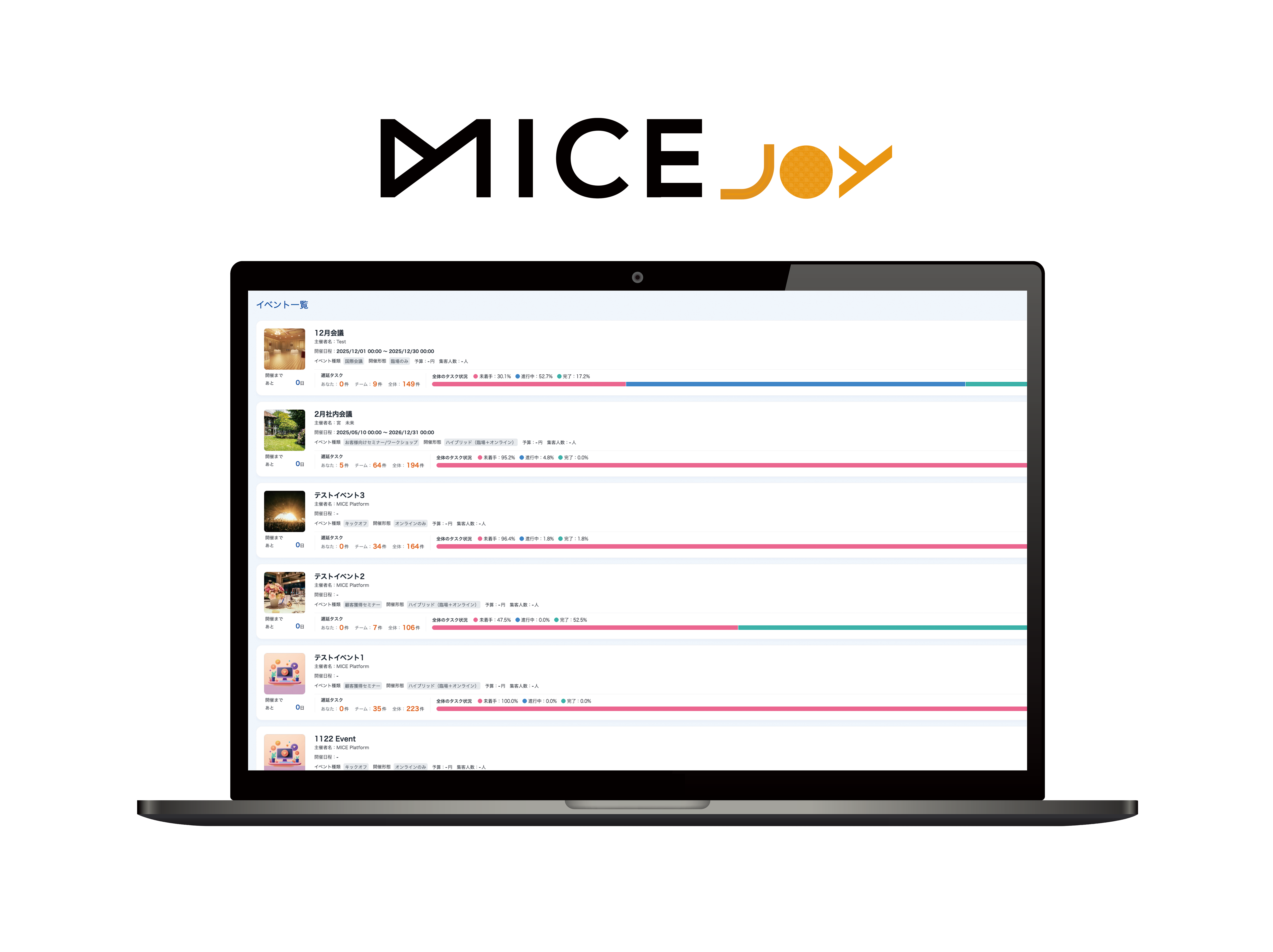 MICE Joyイベント一覧画面
