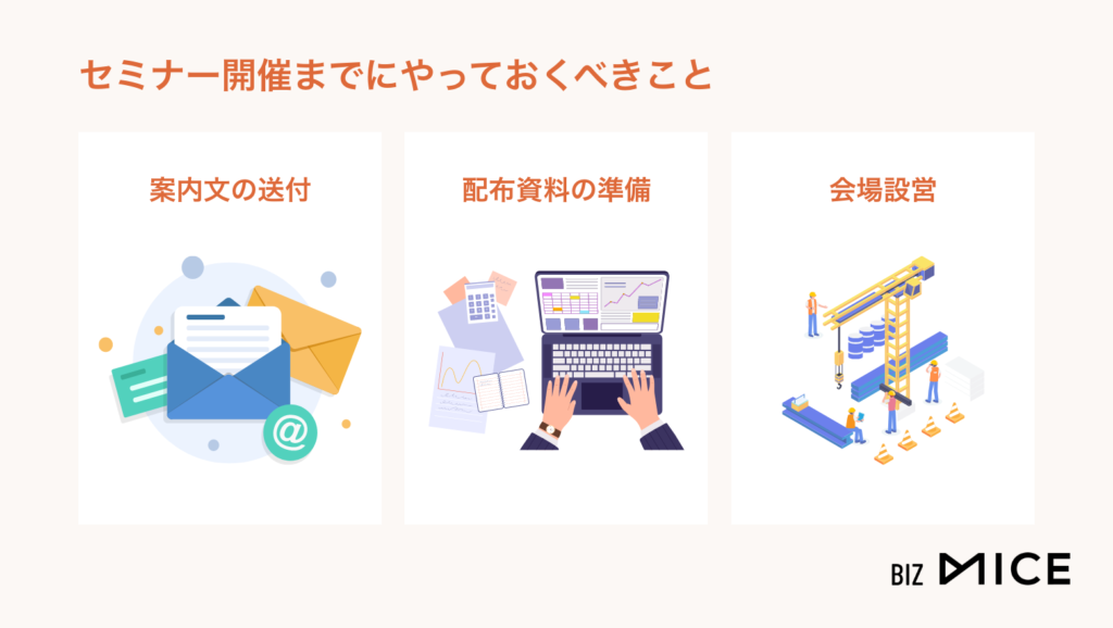 セミナー開催までにやっておくべきこと-BizMICE