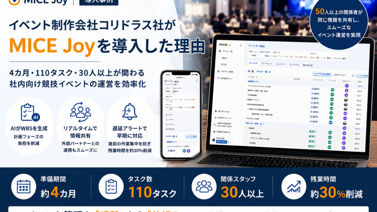 MICE Joy導入事例