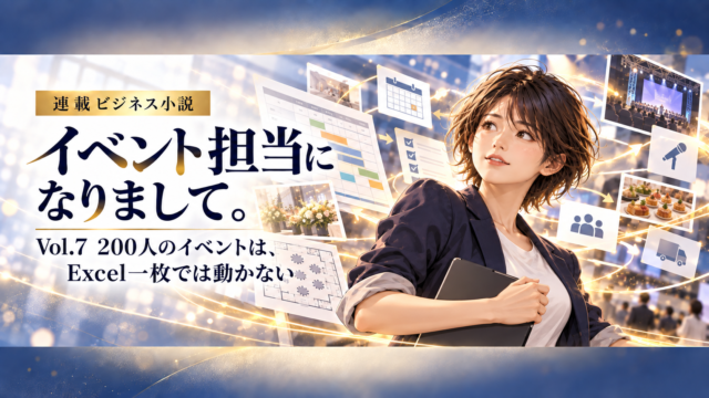 イベント担当になりまして。