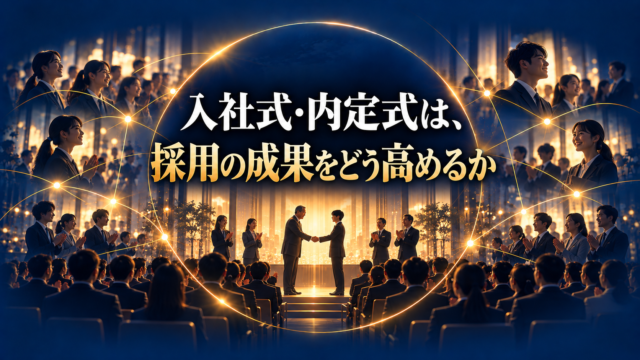 つながりを育む入社式