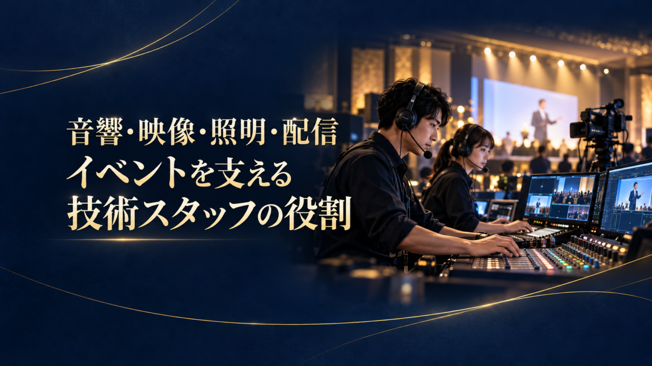 イベントを支える技術スタッフの役割