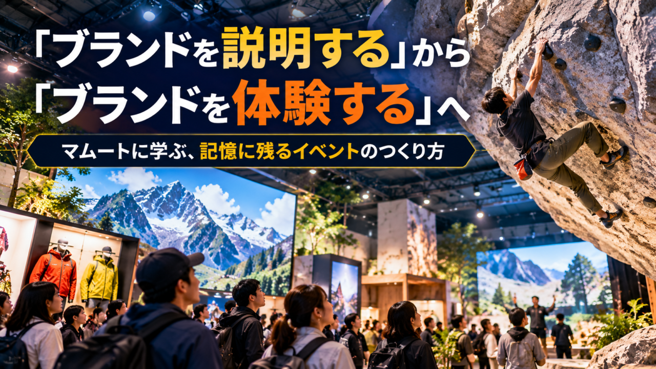 「ブランドを説明する」から「ブランドを体験する」へ